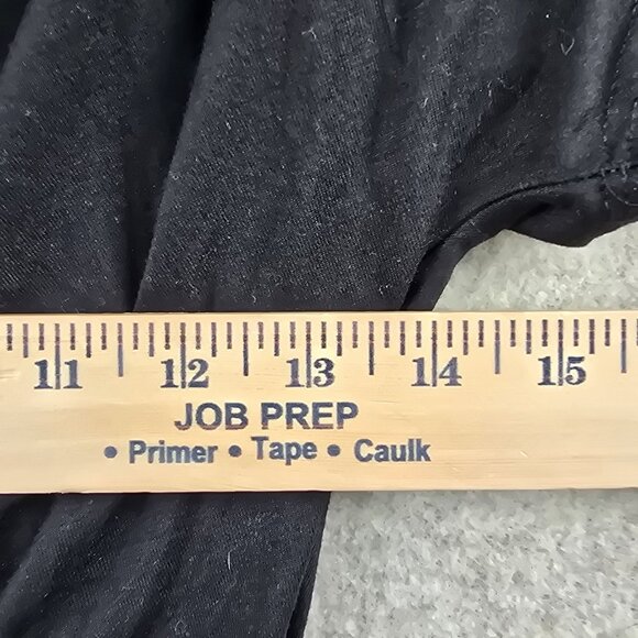 Venus Black Sequin Accent Drape Neck Top Size S - Picture 7 of 7